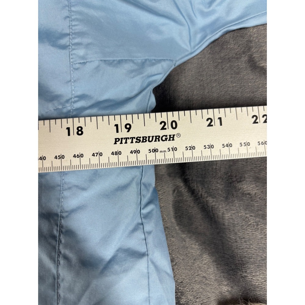 Nike‎ Mens Windbreaker Jacket Light Blue Full Zip Mock Neck XS 6103 - Picture 4 of 8